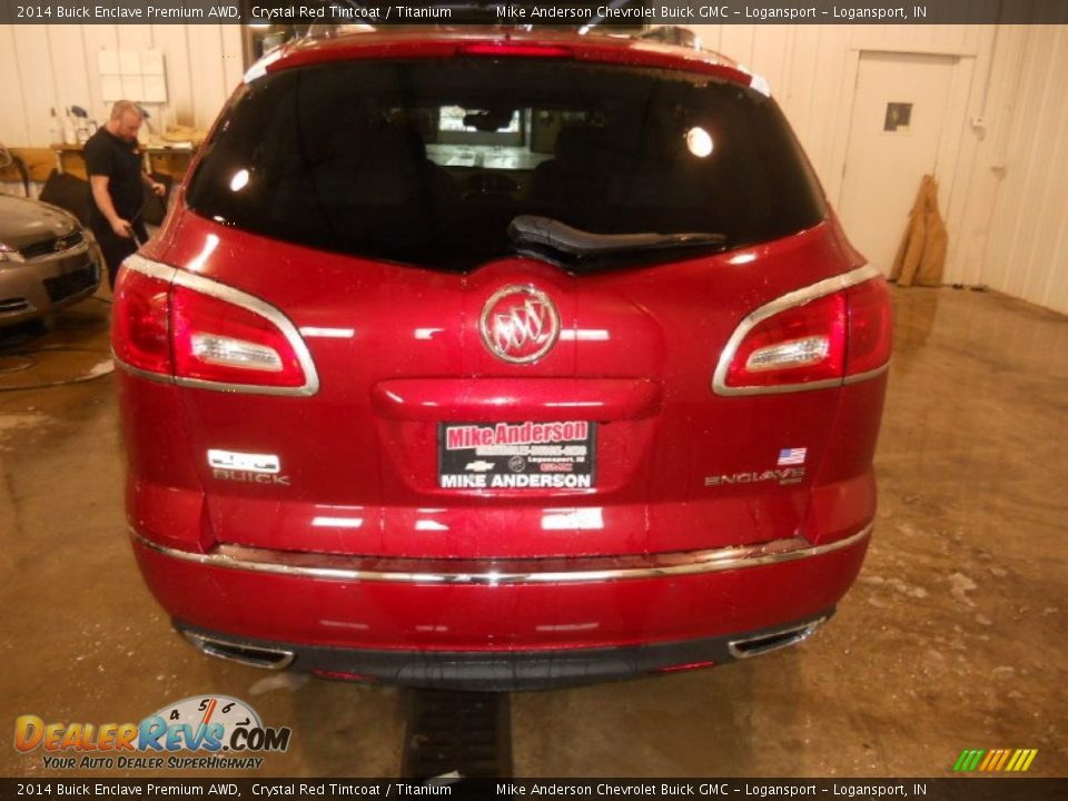 2014 Buick Enclave Premium AWD Crystal Red Tintcoat / Titanium Photo #4