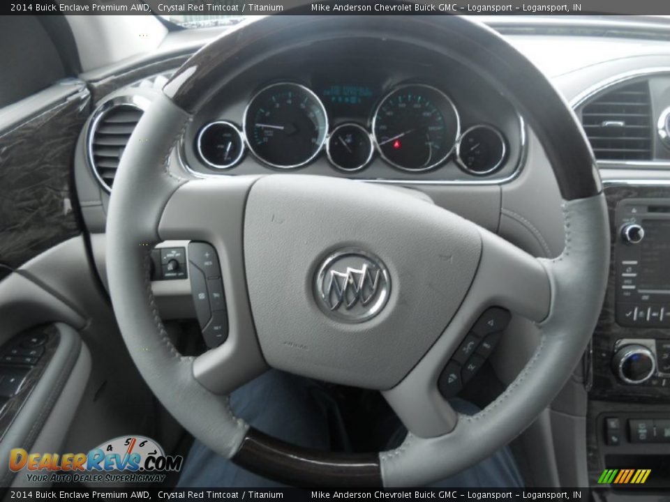2014 Buick Enclave Premium AWD Steering Wheel Photo #6