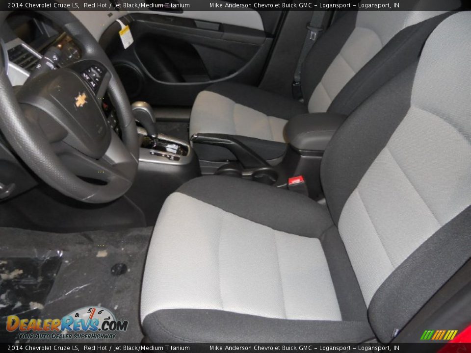 2014 Chevrolet Cruze LS Red Hot / Jet Black/Medium Titanium Photo #4