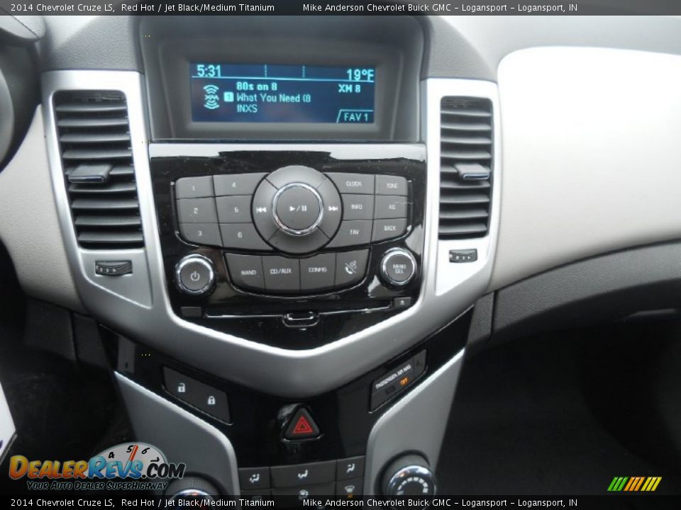 2014 Chevrolet Cruze LS Red Hot / Jet Black/Medium Titanium Photo #6