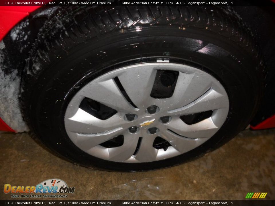 2014 Chevrolet Cruze LS Red Hot / Jet Black/Medium Titanium Photo #7