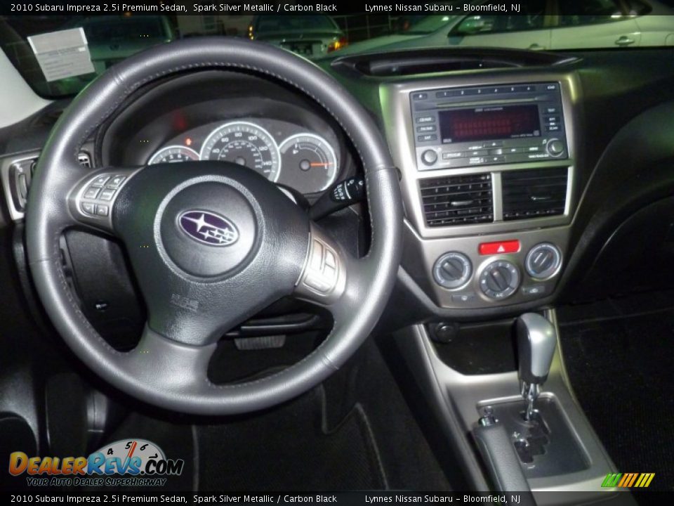 2010 Subaru Impreza 2.5i Premium Sedan Spark Silver Metallic / Carbon Black Photo #11