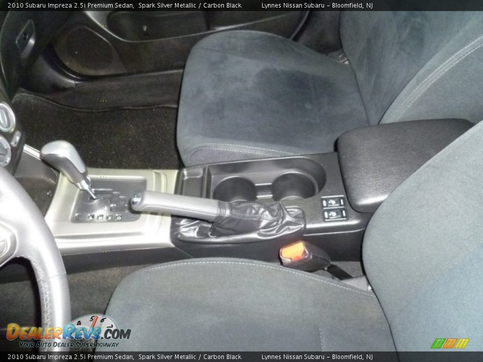 2010 Subaru Impreza 2.5i Premium Sedan Spark Silver Metallic / Carbon Black Photo #13