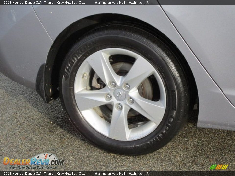 2013 Hyundai Elantra GLS Titanium Gray Metallic / Gray Photo #3