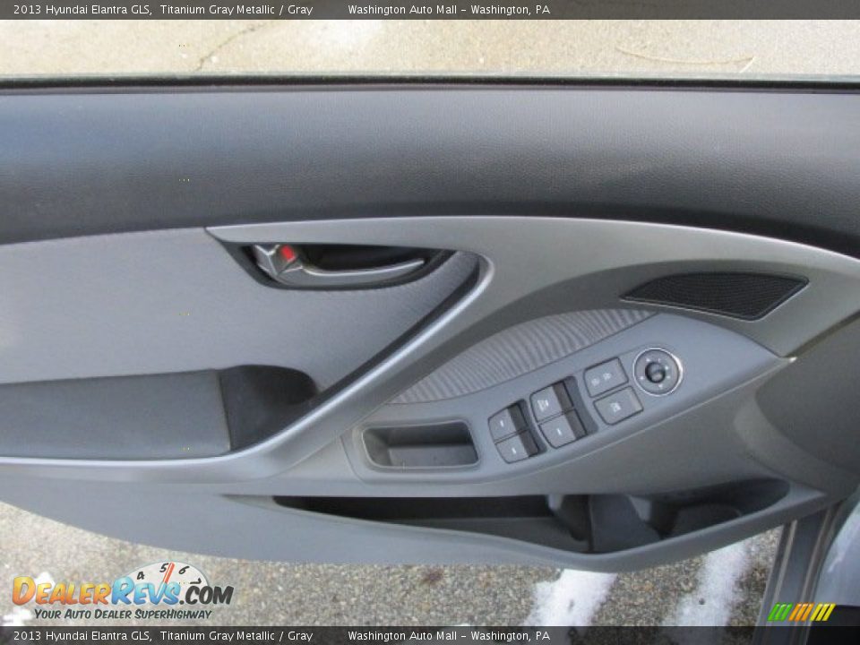 2013 Hyundai Elantra GLS Titanium Gray Metallic / Gray Photo #13