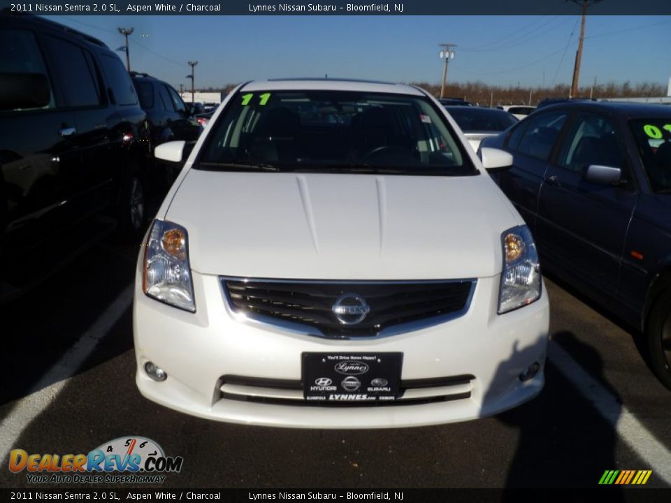 2011 Nissan Sentra 2.0 SL Aspen White / Charcoal Photo #1