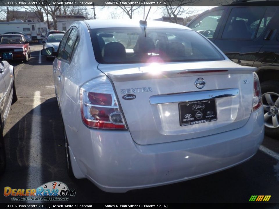 2011 Nissan Sentra 2.0 SL Aspen White / Charcoal Photo #4