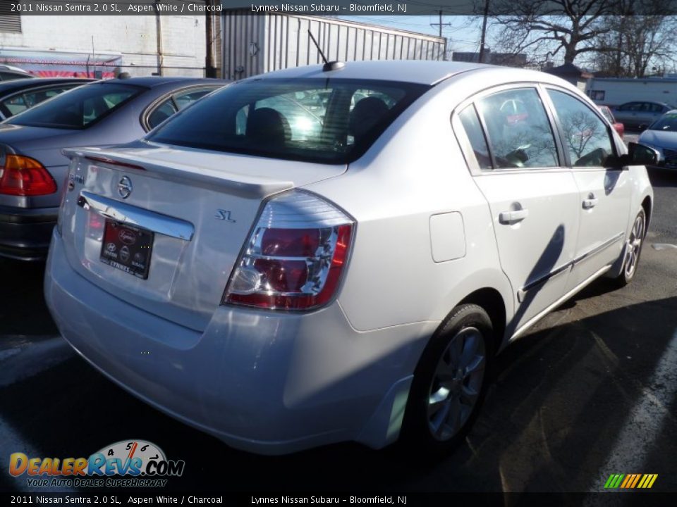 2011 Nissan Sentra 2.0 SL Aspen White / Charcoal Photo #5
