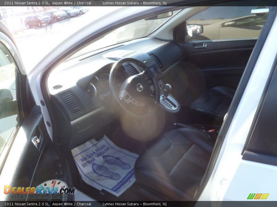 2011 Nissan Sentra 2.0 SL Aspen White / Charcoal Photo #6