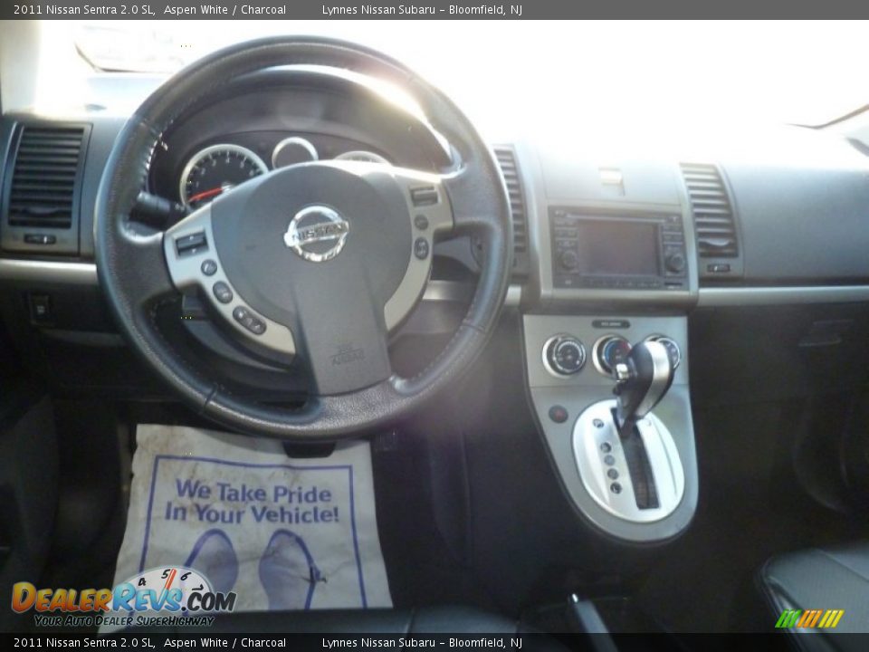 2011 Nissan Sentra 2.0 SL Aspen White / Charcoal Photo #8