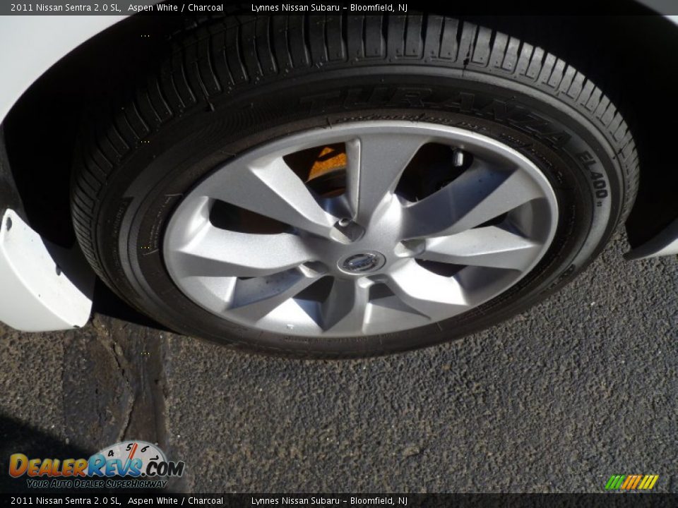 2011 Nissan Sentra 2.0 SL Aspen White / Charcoal Photo #12