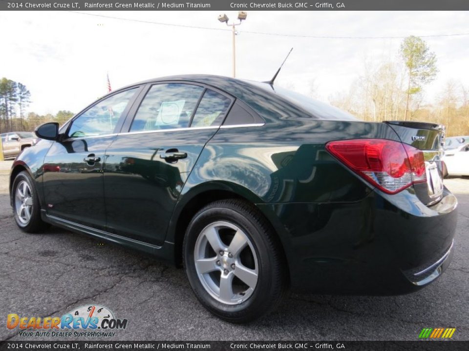 2014 Chevrolet Cruze LT Rainforest Green Metallic / Medium Titanium Photo #5