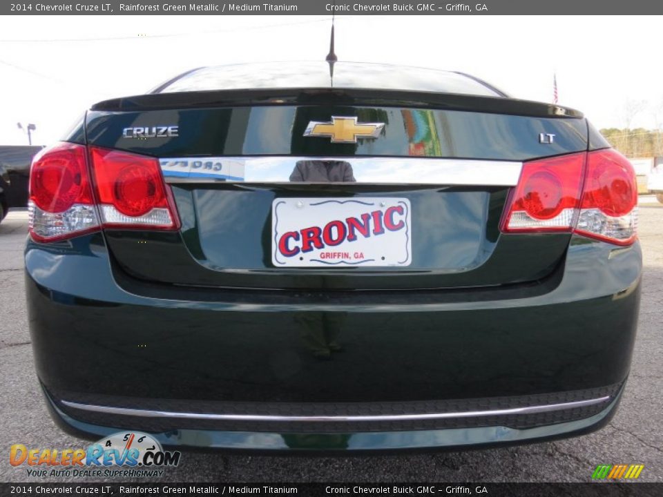 2014 Chevrolet Cruze LT Rainforest Green Metallic / Medium Titanium Photo #6