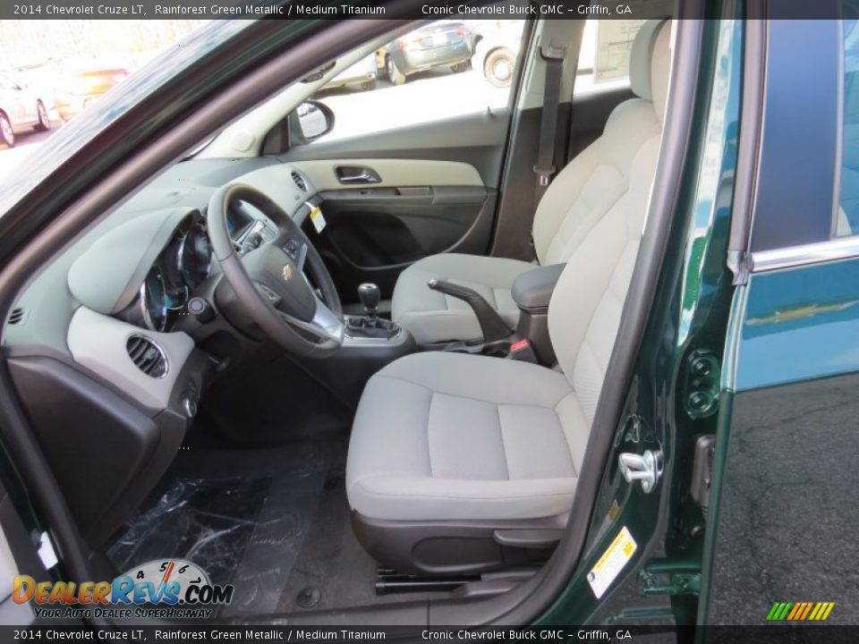 Medium Titanium Interior - 2014 Chevrolet Cruze LT Photo #10