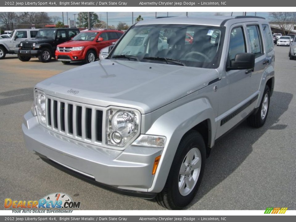 2012 Jeep Liberty Sport 4x4 Bright Silver Metallic / Dark Slate Gray Photo #1