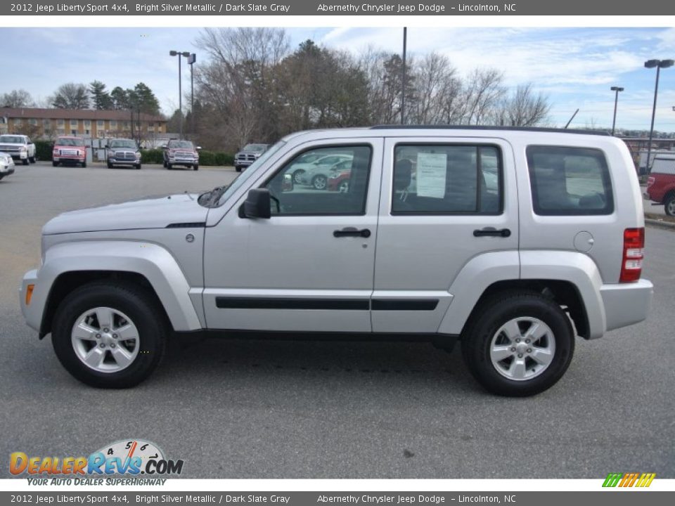 2012 Jeep Liberty Sport 4x4 Bright Silver Metallic / Dark Slate Gray Photo #3