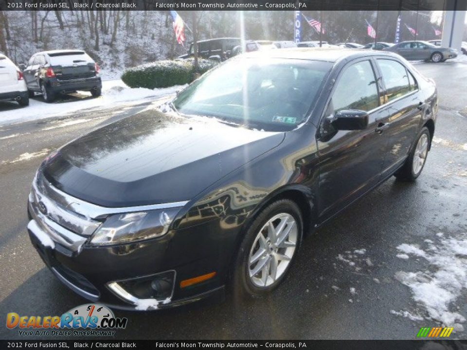2012 Ford Fusion SEL Black / Charcoal Black Photo #6