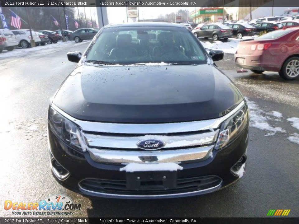 2012 Ford Fusion SEL Black / Charcoal Black Photo #7