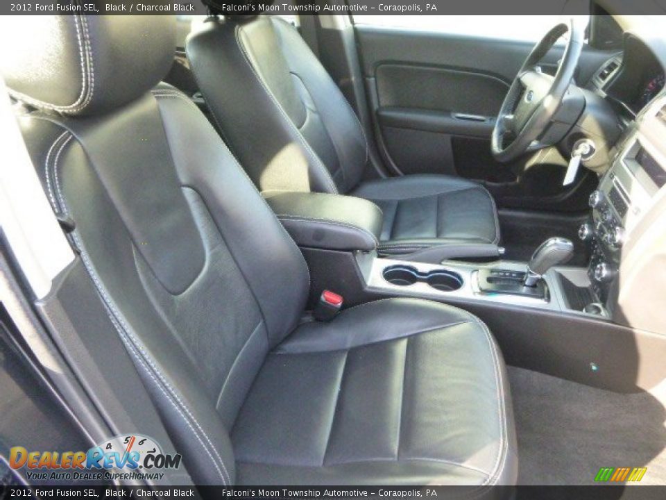 2012 Ford Fusion SEL Black / Charcoal Black Photo #10
