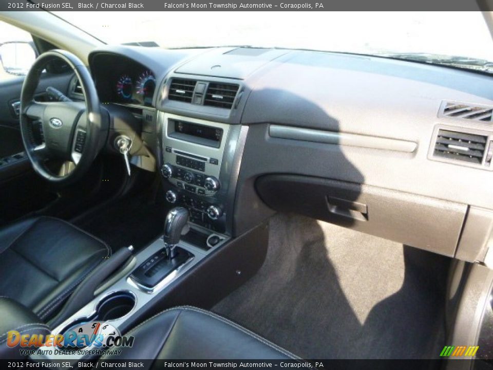 2012 Ford Fusion SEL Black / Charcoal Black Photo #11