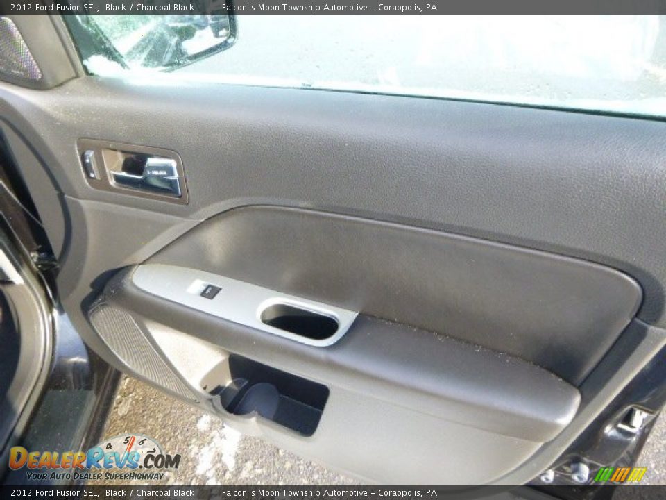 2012 Ford Fusion SEL Black / Charcoal Black Photo #12
