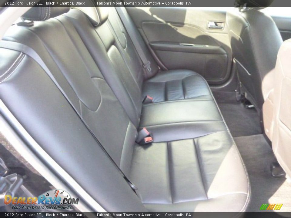 2012 Ford Fusion SEL Black / Charcoal Black Photo #13