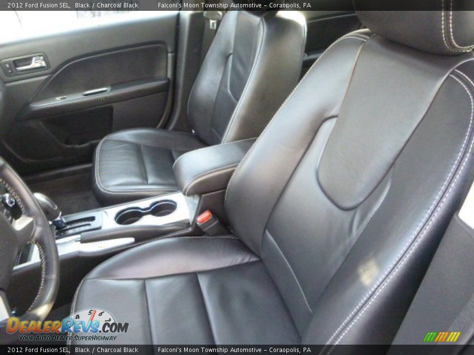 2012 Ford Fusion SEL Black / Charcoal Black Photo #15