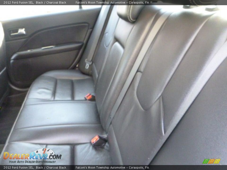 2012 Ford Fusion SEL Black / Charcoal Black Photo #16