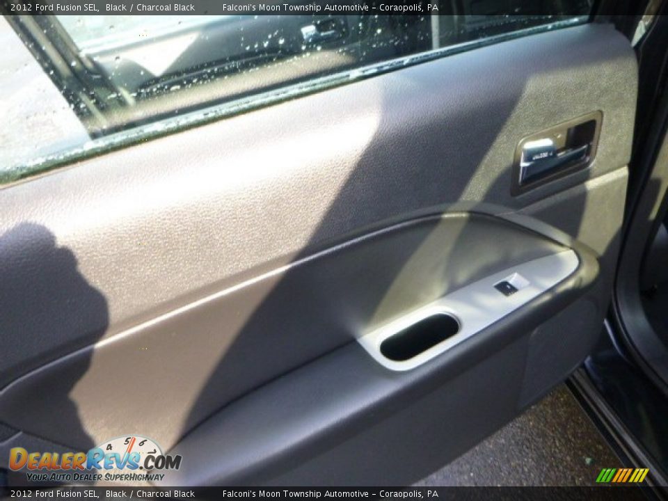 2012 Ford Fusion SEL Black / Charcoal Black Photo #18