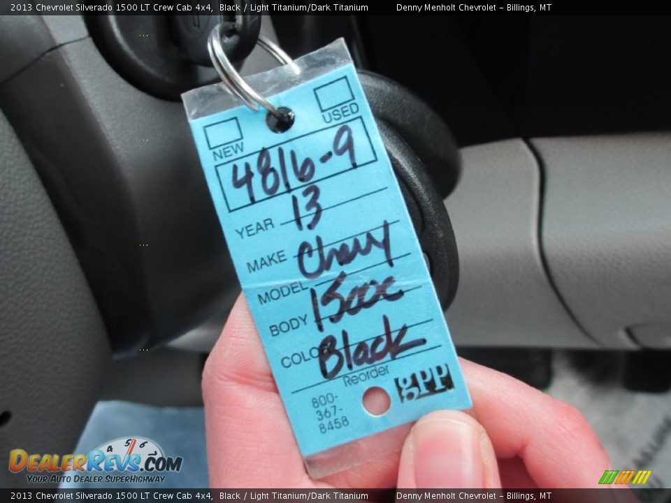 2013 Chevrolet Silverado 1500 LT Crew Cab 4x4 Black / Light Titanium/Dark Titanium Photo #10
