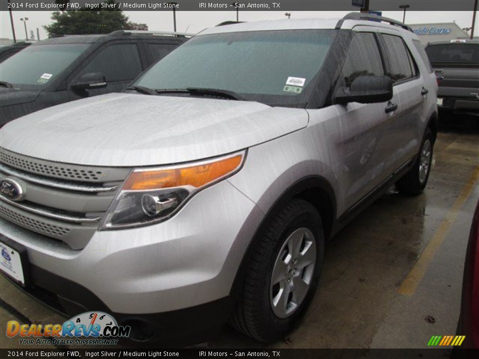 2014 Ford Explorer FWD Ingot Silver / Medium Light Stone Photo #1