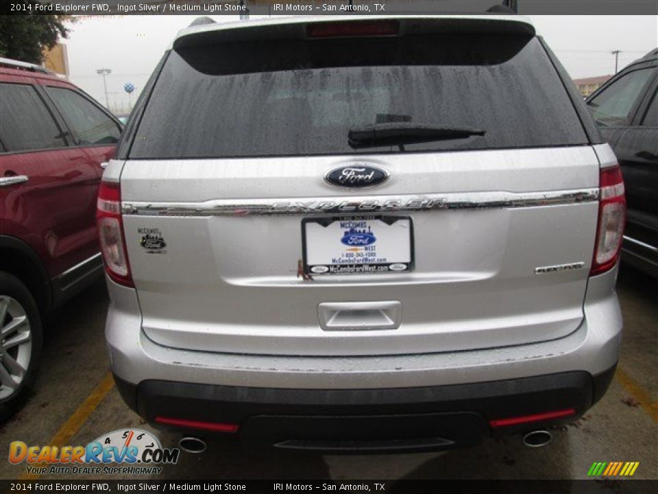 2014 Ford Explorer FWD Ingot Silver / Medium Light Stone Photo #5