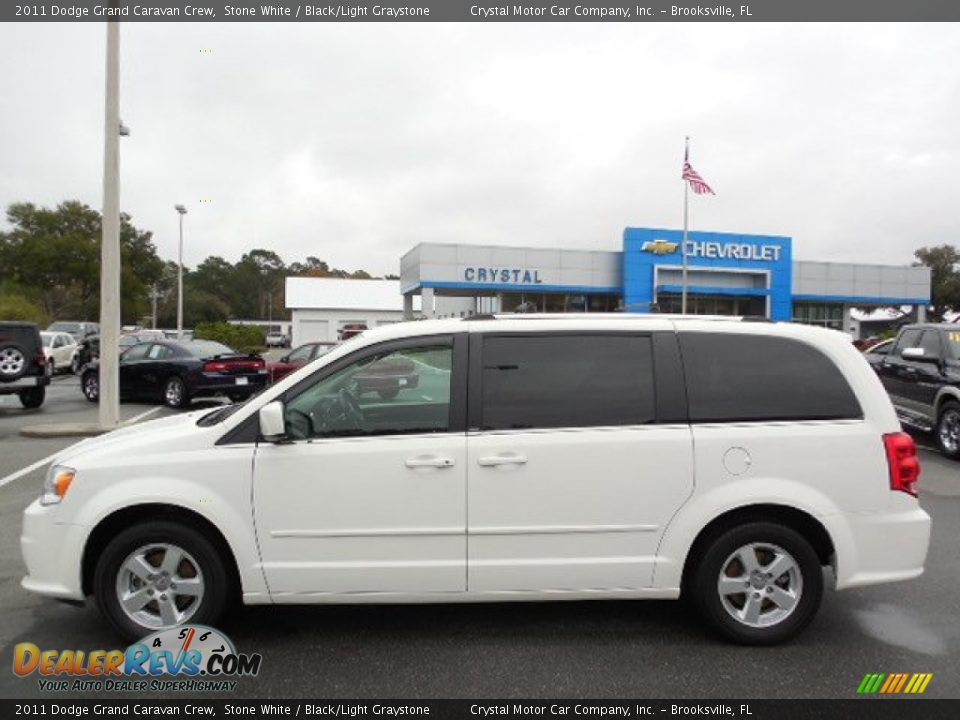 2011 Dodge Grand Caravan Crew Stone White / Black/Light Graystone Photo #2