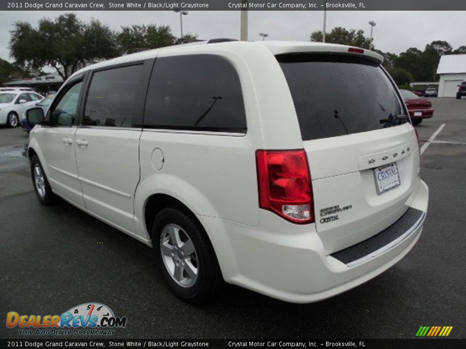 2011 Dodge Grand Caravan Crew Stone White / Black/Light Graystone Photo #3