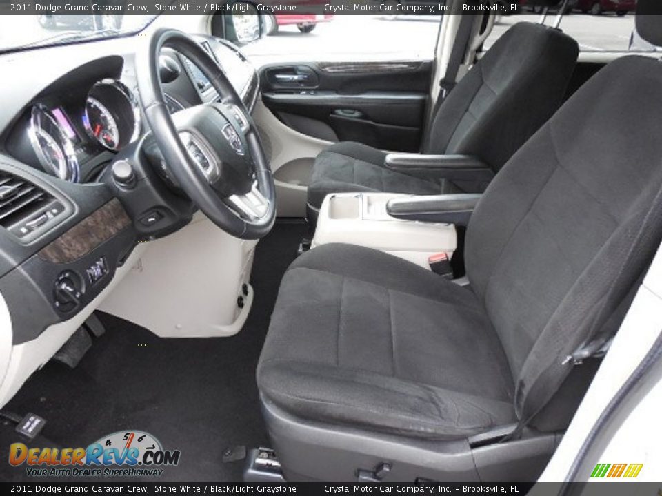 2011 Dodge Grand Caravan Crew Stone White / Black/Light Graystone Photo #4