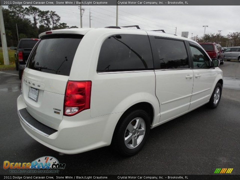 2011 Dodge Grand Caravan Crew Stone White / Black/Light Graystone Photo #10