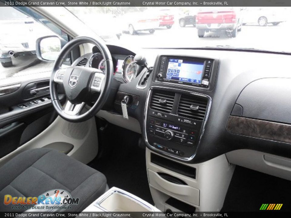 2011 Dodge Grand Caravan Crew Stone White / Black/Light Graystone Photo #13