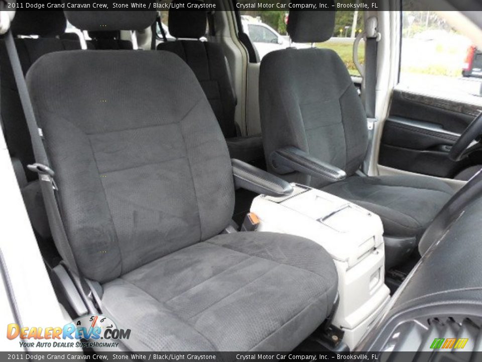 2011 Dodge Grand Caravan Crew Stone White / Black/Light Graystone Photo #14