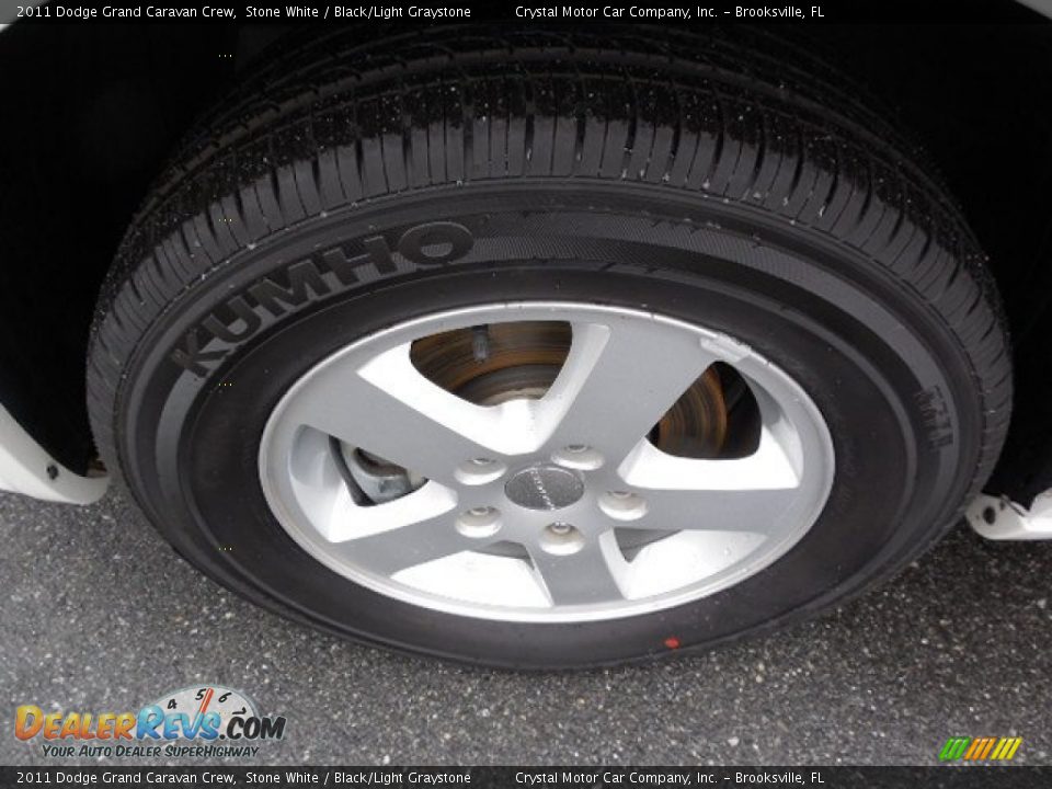 2011 Dodge Grand Caravan Crew Stone White / Black/Light Graystone Photo #16