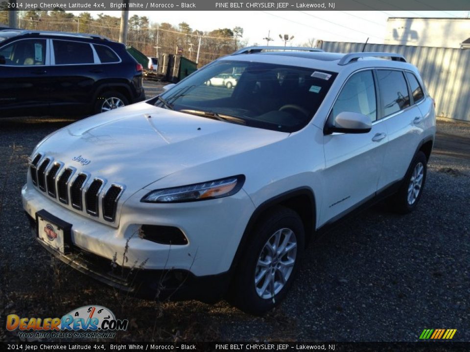 2014 Jeep Cherokee Latitude 4x4 Bright White / Morocco - Black Photo #1