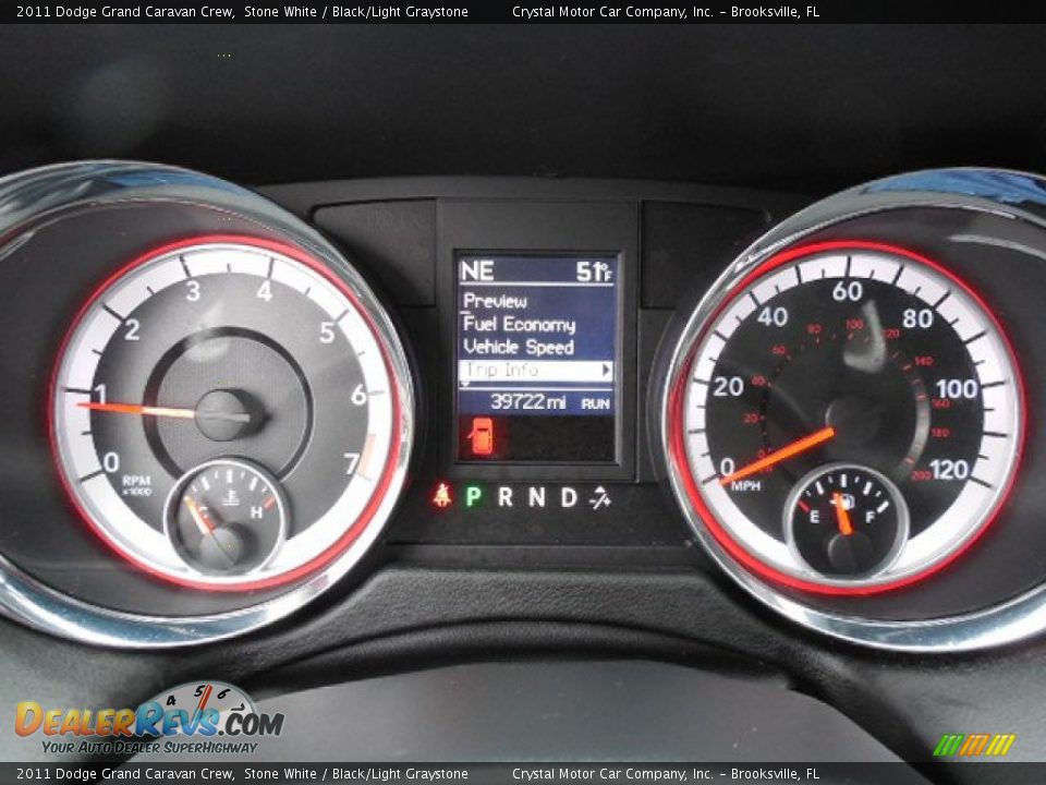 2011 Dodge Grand Caravan Crew Stone White / Black/Light Graystone Photo #20