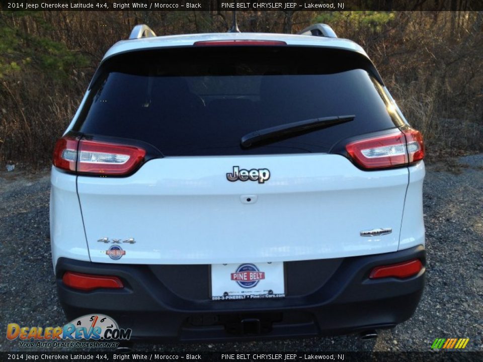 2014 Jeep Cherokee Latitude 4x4 Bright White / Morocco - Black Photo #3