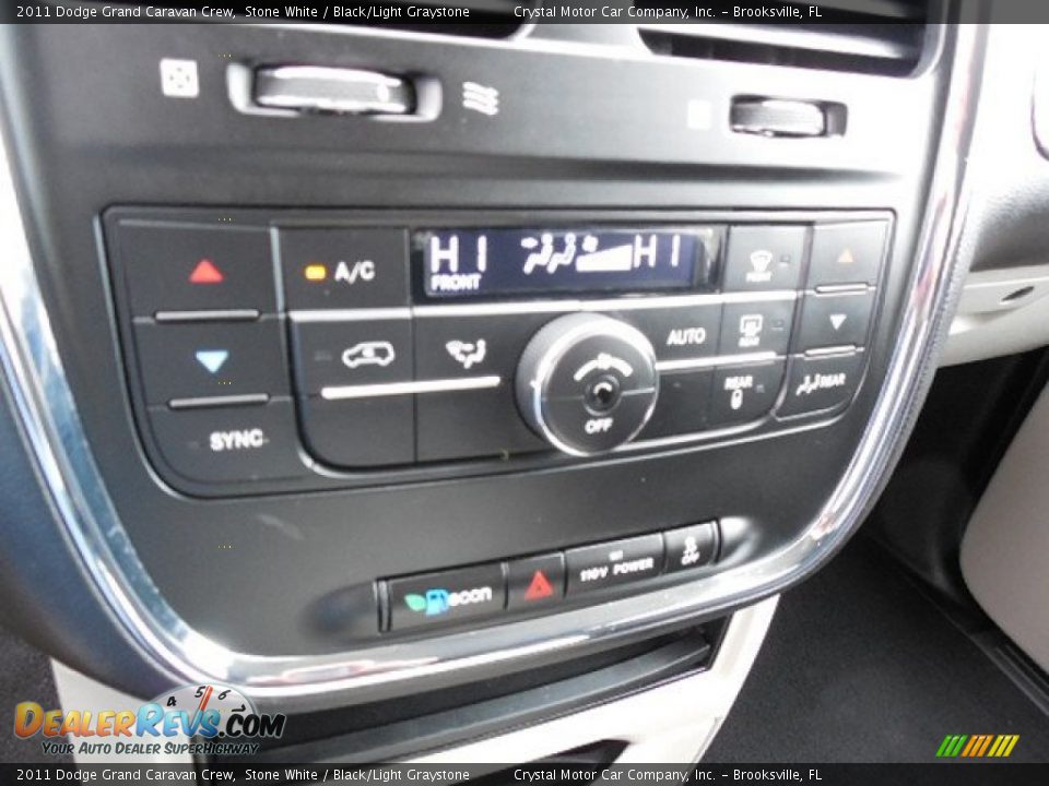 2011 Dodge Grand Caravan Crew Stone White / Black/Light Graystone Photo #22