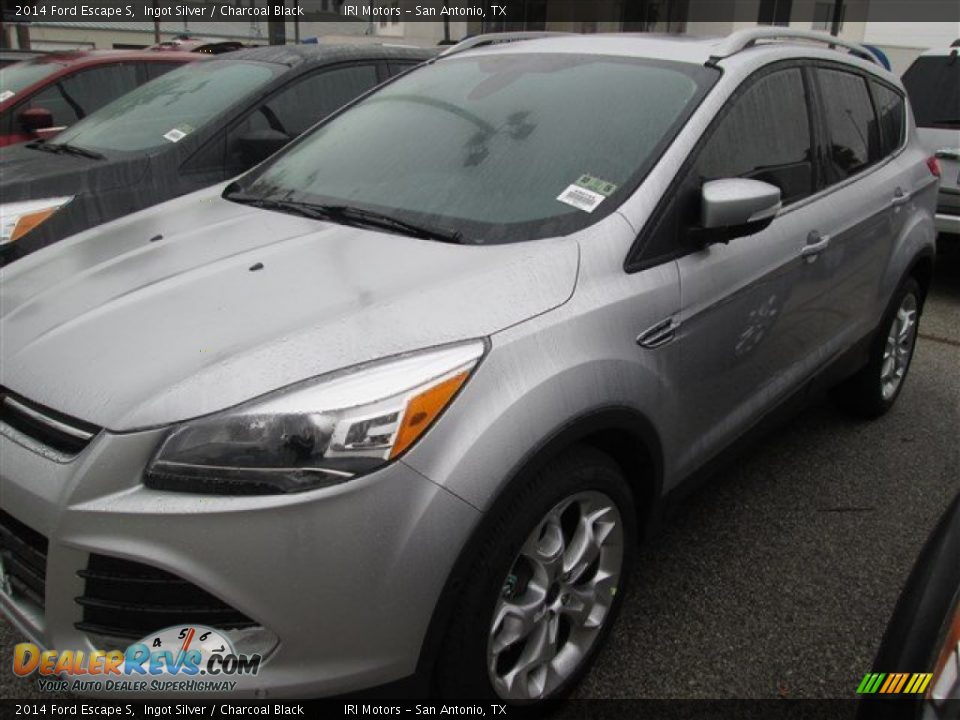 2014 Ford Escape S Ingot Silver / Charcoal Black Photo #2