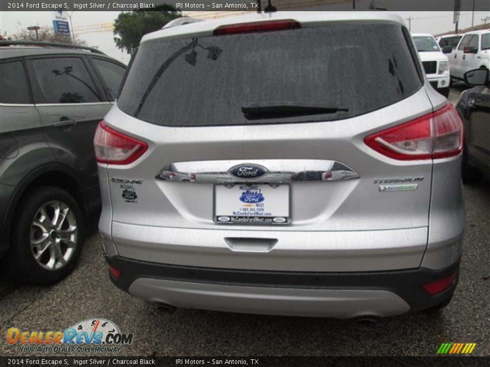 2014 Ford Escape S Ingot Silver / Charcoal Black Photo #4