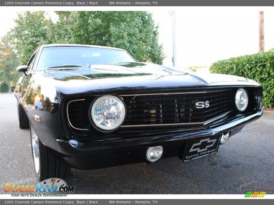 1969 Chevrolet Camaro Restomod Coupe Black / Black Photo #11
