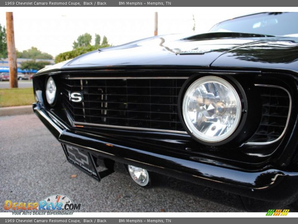 1969 Chevrolet Camaro Restomod Coupe Black / Black Photo #13