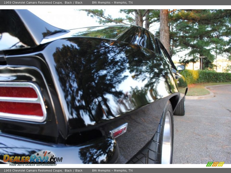 1969 Chevrolet Camaro Restomod Coupe Black / Black Photo #15