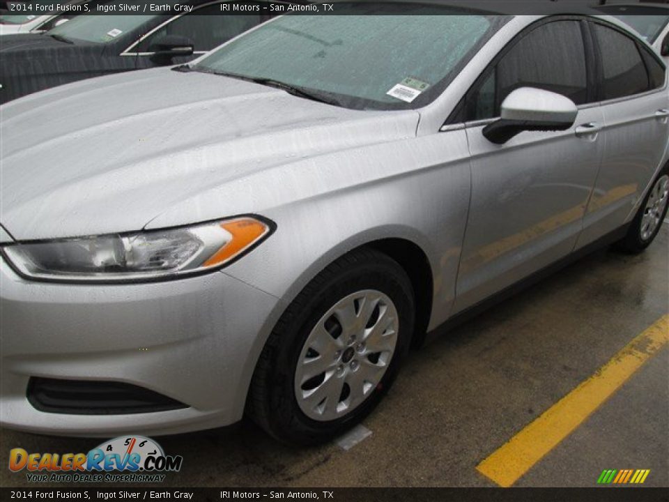 2014 Ford Fusion S Ingot Silver / Earth Gray Photo #1