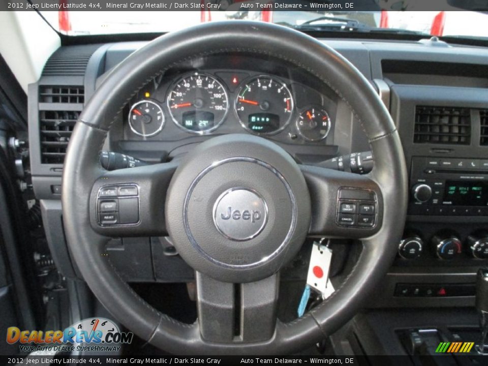2012 Jeep Liberty Latitude 4x4 Mineral Gray Metallic / Dark Slate Gray Photo #13
